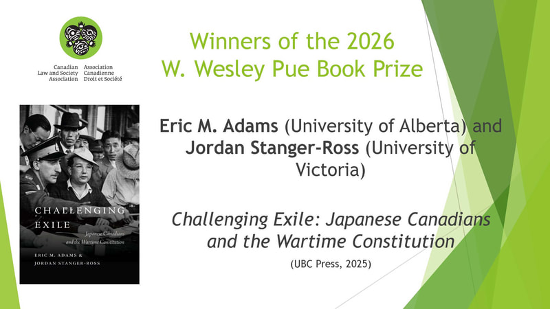 Association announcement of a 2026 prize